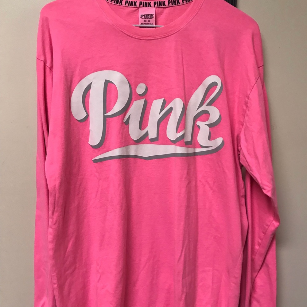 Pink long sleeve t-shirt